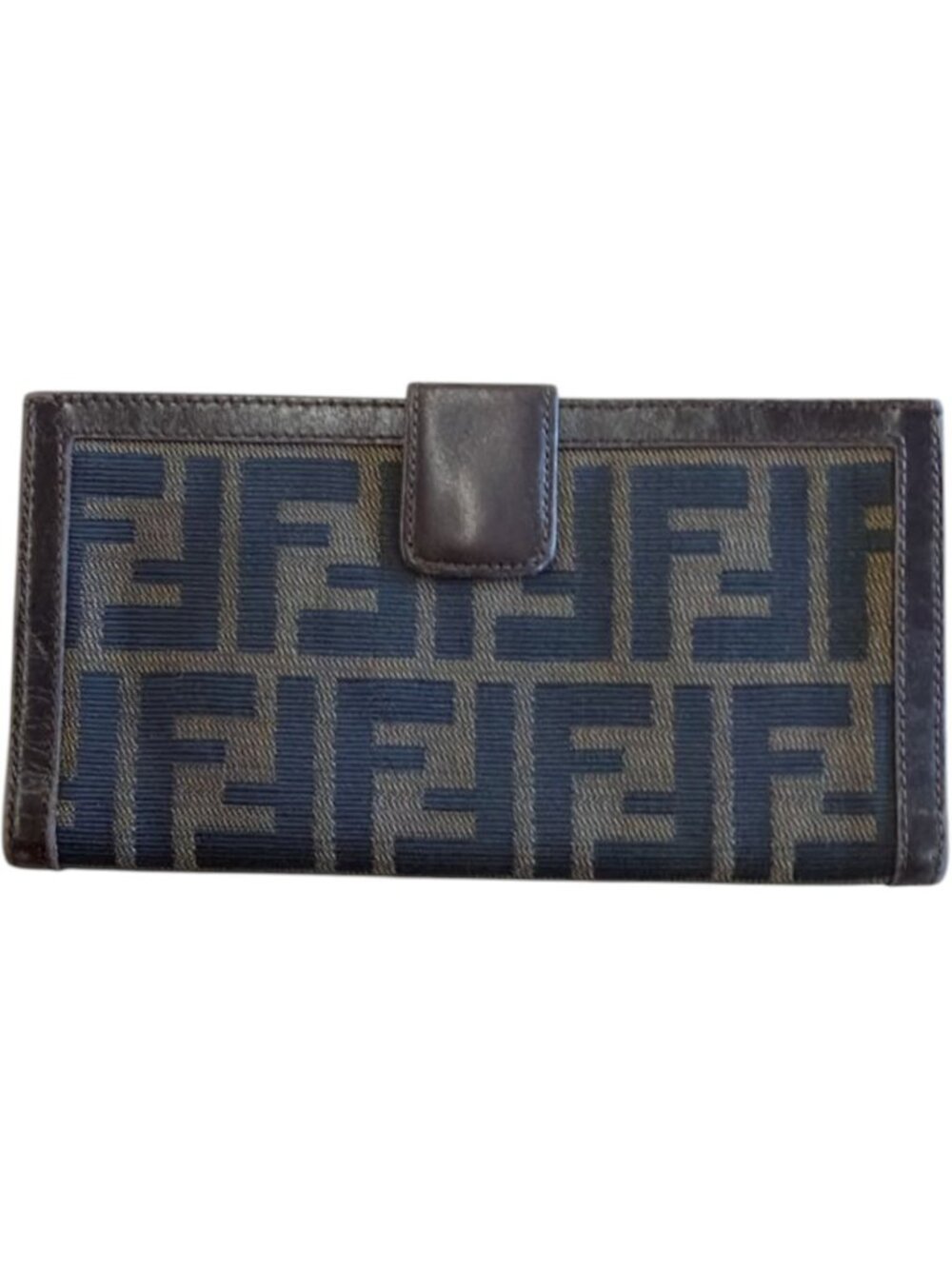 550166CR C1 Fendi Wallet Long Khaki PVC